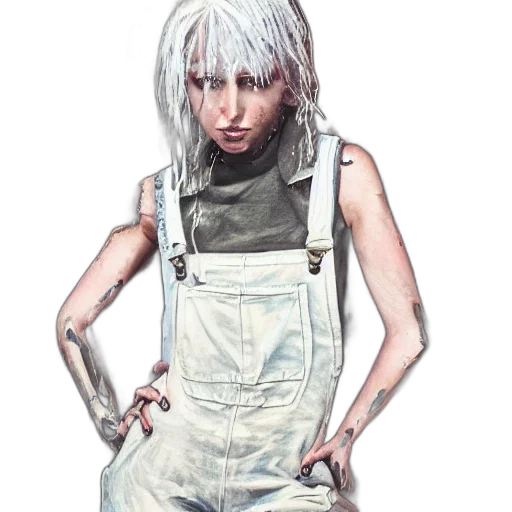 creature, staff, robot, face, concept art, cyberpunk, photorealistic, comic book art transparent PNG cut-out