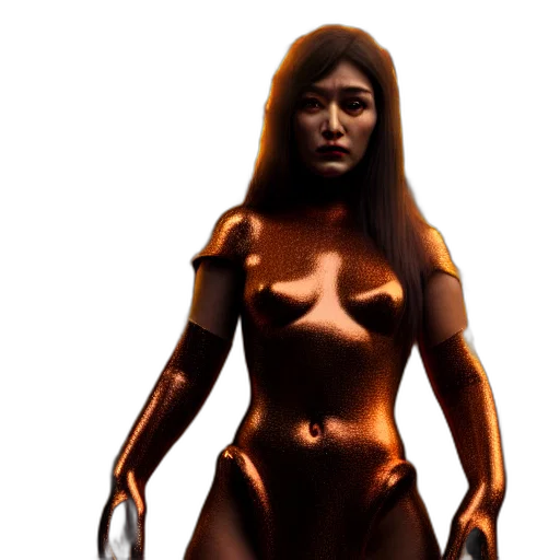robot, dress, concept art, 3d render transparent PNG cut-out