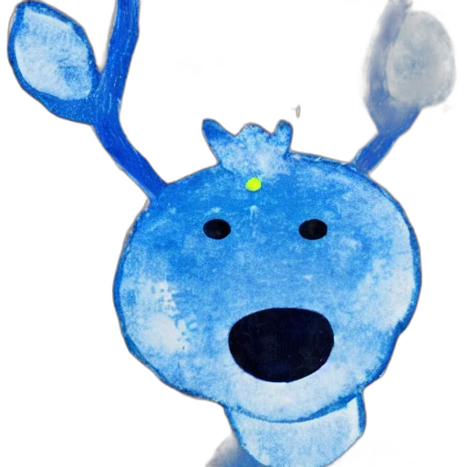 staff, animal, crown, creature, concept art, watercolor, 3d render, cartoon transparent PNG cut-out