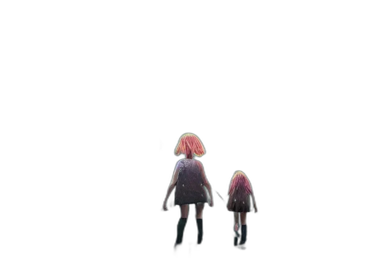 creature, dress, weapon, robot transparent PNG cut-out