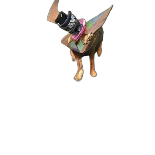 staff, animal, creature, umbrella, 3d render, concept art, fantasy art, pixel art transparent PNG cut-out