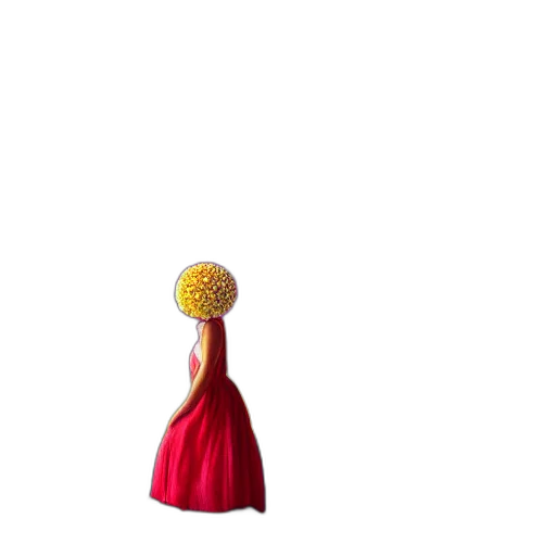 dress, umbrella, crown, staff transparent PNG cut-out