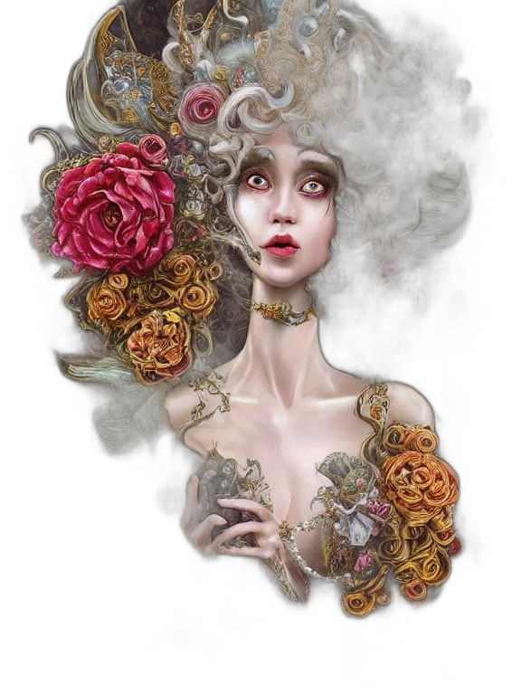 crown, mask, face, fantasy art transparent PNG cut-out