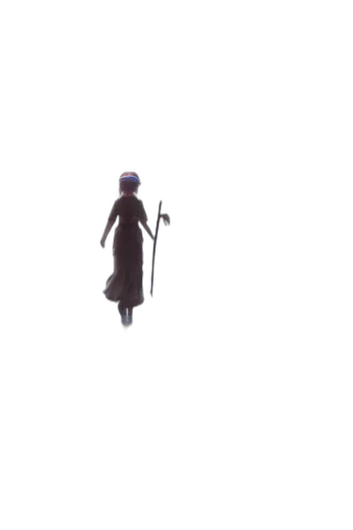 staff, hat, sword, dress transparent PNG cut-out