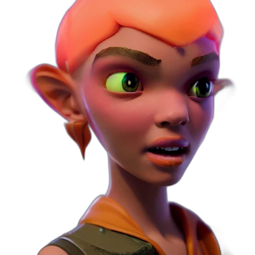 face, staff, creature, weapon transparent PNG cut-out