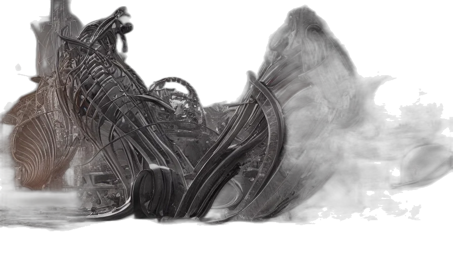 dragon, shoes, weapon, car, concept art, fantasy art, photorealistic, pencil sketch transparent PNG cut-out