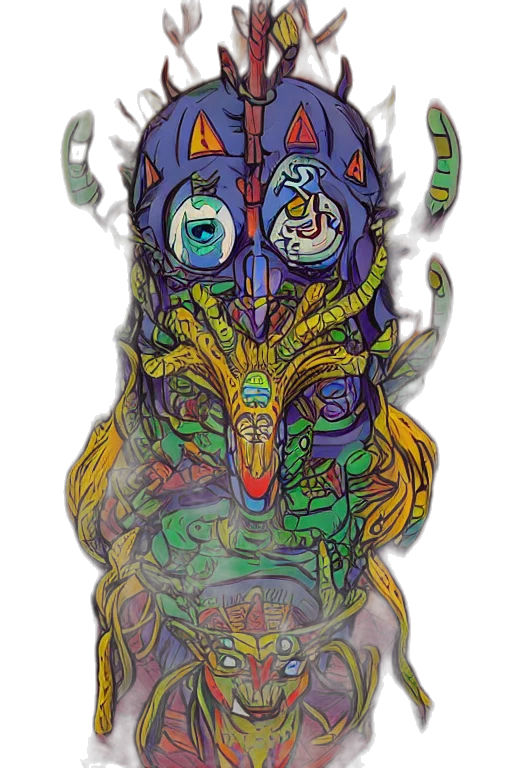 mask, creature, crown, dragon transparent PNG cut-out