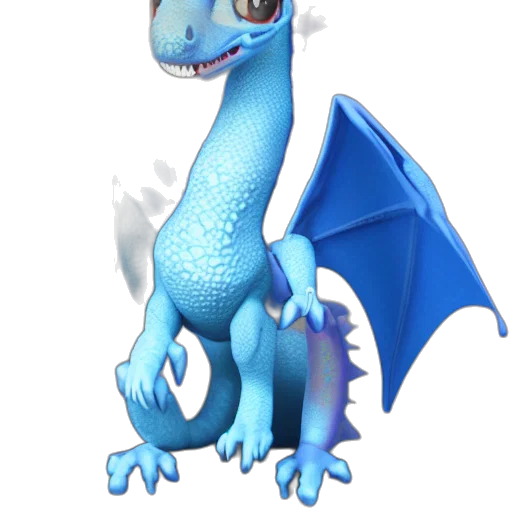 dragon, animal, creature, staff, 3d render, concept art, fantasy art, photorealistic transparent PNG cut-out