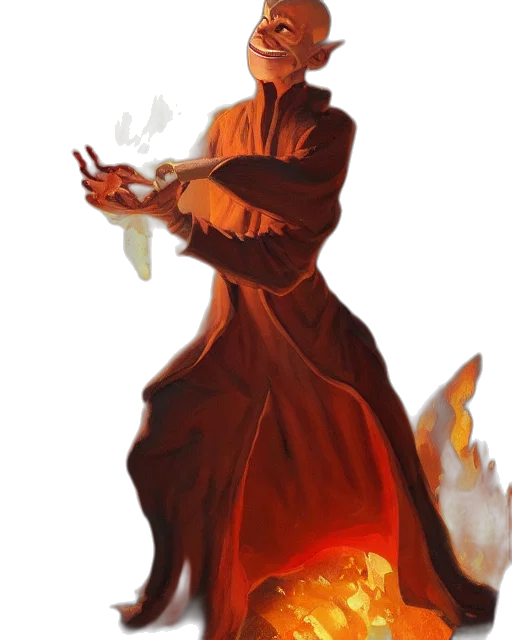 staff, concept art, fantasy art, comic book art, pixel art, fire, red, golden transparent PNG cut-out