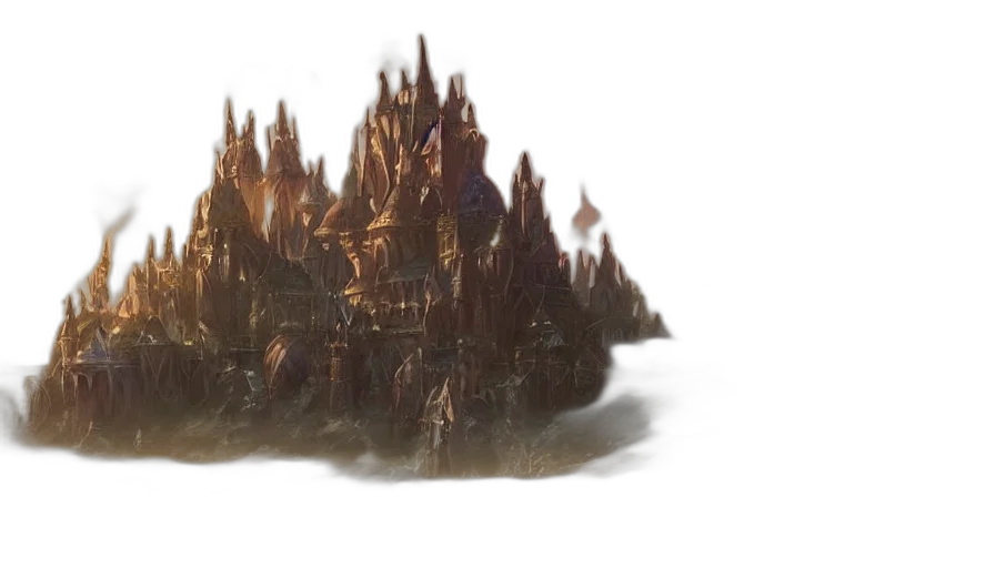 crown, concept art, fantasy art, 3d render transparent PNG cut-out
