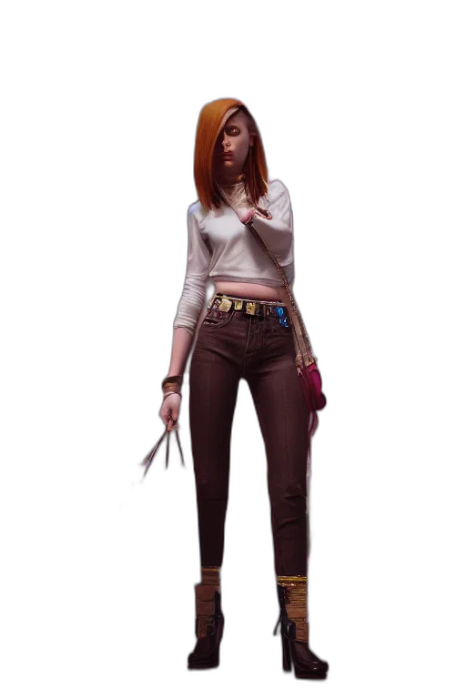 staff, jacket, sword, weapon, concept art, fantasy art, comic book art, 3d render transparent PNG cut-out