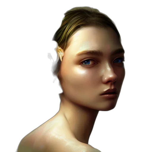 face, crown, jewelry, staff transparent PNG cut-out