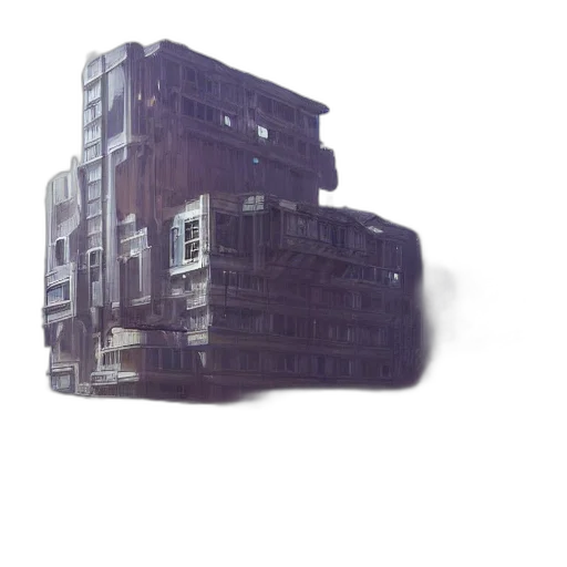 building, robot, furniture, car, 3d render, concept art, photorealistic, cyberpunk transparent PNG cut-out
