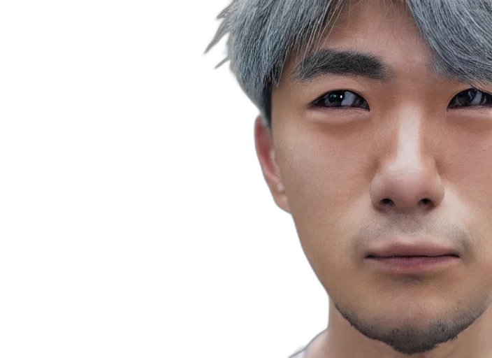 face, hair, robot, staff transparent PNG cut-out
