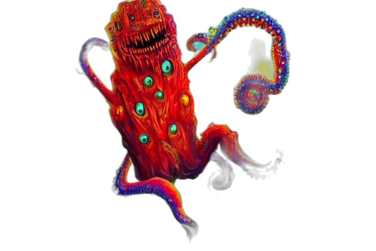 creature, staff, animal, robot transparent PNG cut-out