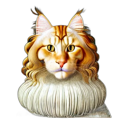 crown, animal, staff, photorealistic transparent PNG cut-out