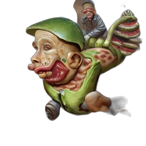 creature, mask, hat, face, concept art, 3d render, fantasy art, photorealistic transparent PNG cut-out