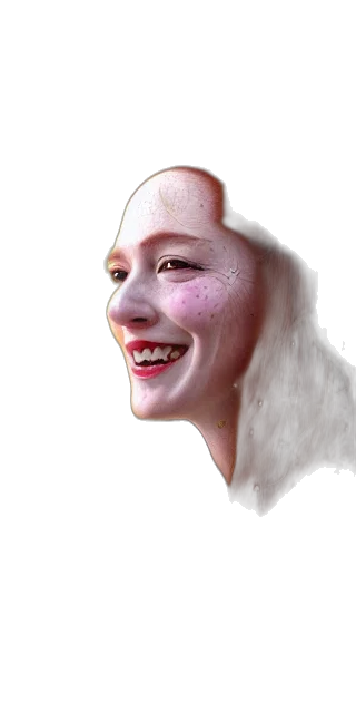 face, mask, creature, animal, photorealistic, 3d render, concept art, oil painting transparent PNG cut-out