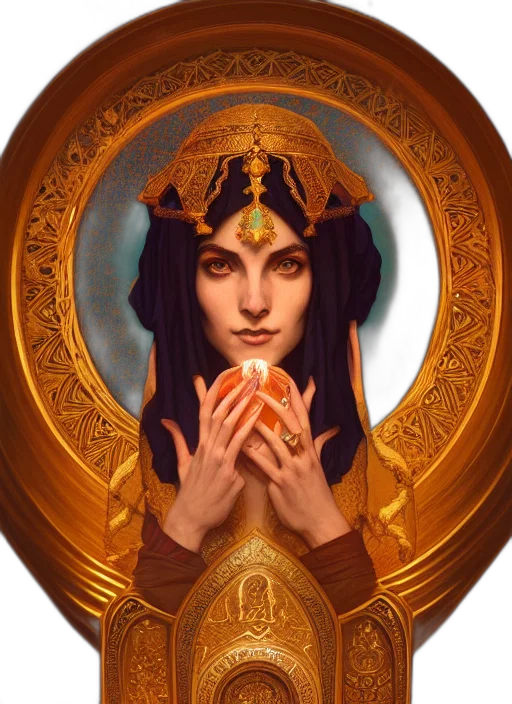 crown, jewelry, face, fantasy art, concept art, pixel art, oil painting, golden transparent PNG cut-out