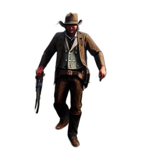 staff, weapon, jacket, hat transparent PNG cut-out