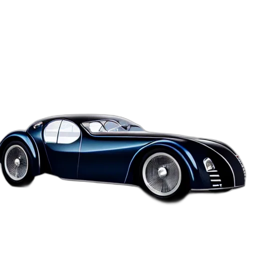 car, 3d render, concept art, photorealistic, cartoon, blue, futuristic, bugatti transparent PNG cut-out
