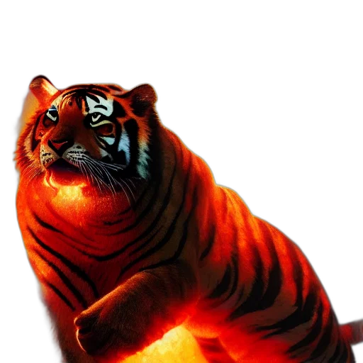 animal, creature, staff, 3d render, photorealistic, concept art, fantasy art, fire transparent PNG cut-out