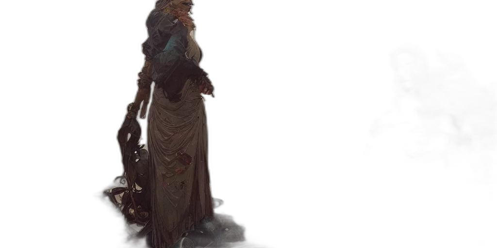 dress, sword, staff, weapon transparent PNG cut-out