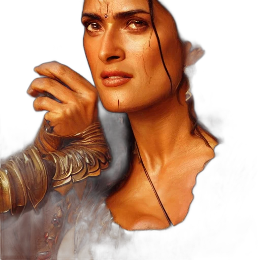 face, sword, dragon, jewelry transparent PNG cut-out