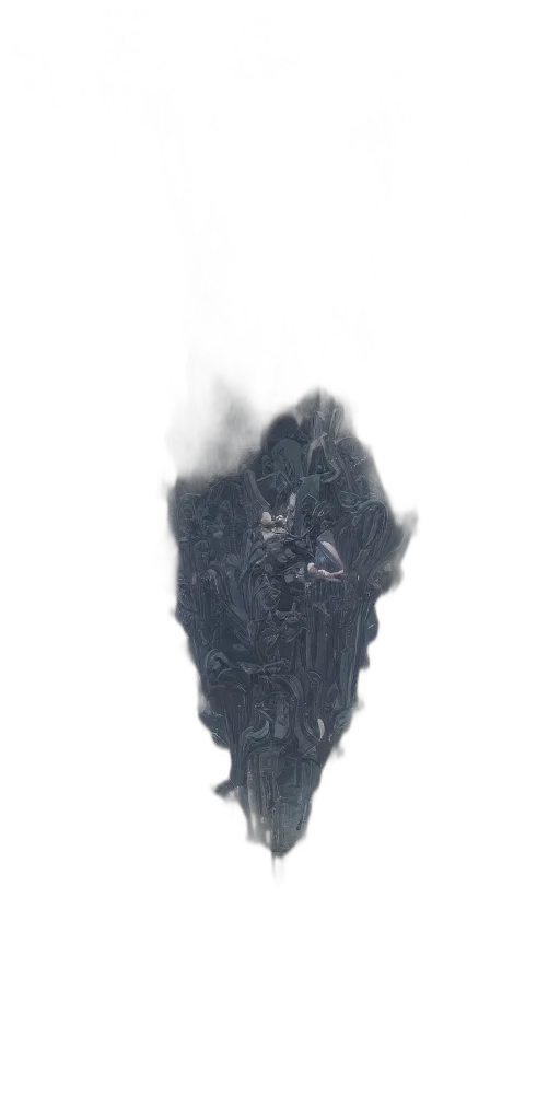 dragon, mask, hair, crown transparent PNG cut-out