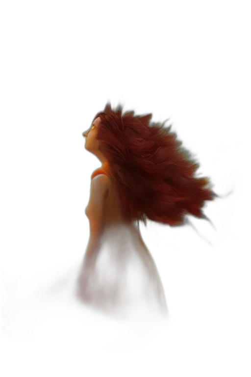 hair, dress, creature, face, concept art, 3d render, photorealistic, fantasy art transparent PNG cut-out