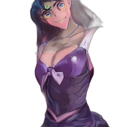 dress, mask, crown, face, anime, concept art, watercolor, fantasy art transparent PNG cut-out