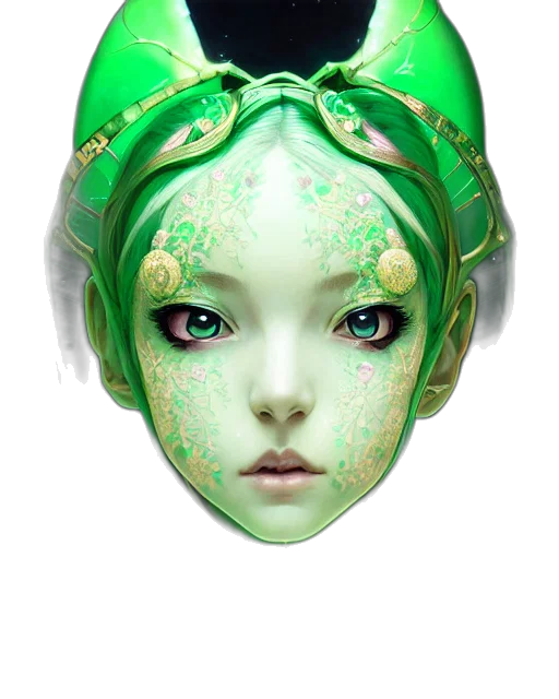 mask, face, crown, jewelry transparent PNG cut-out