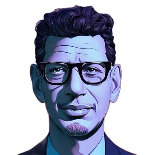 face, staff, jacket, robot transparent PNG cut-out