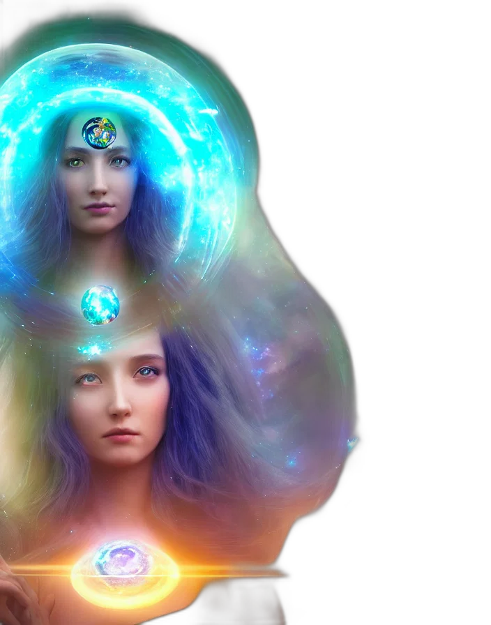 fantasy art, concept art, photorealistic, outer space transparent PNG cut-out