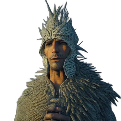 hat, staff, face, dragon transparent PNG cut-out