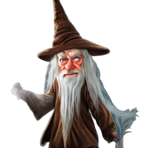 staff, hat, face, creature, fantasy art, concept art, 3d render, photorealistic transparent PNG cut-out