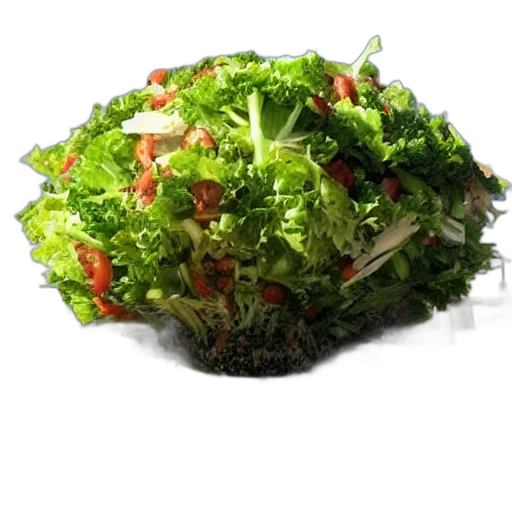 food, crown, photorealistic, 3d render transparent PNG cut-out
