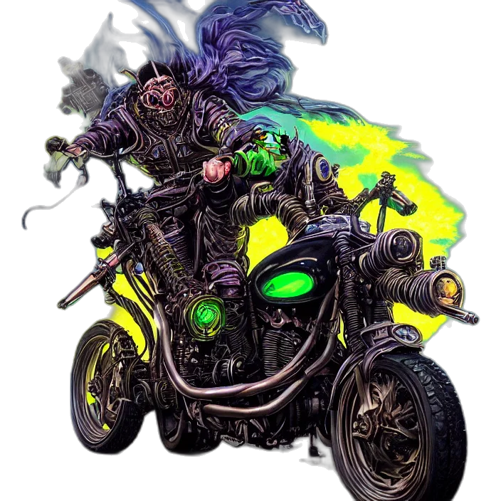 weapon, dragon, cyberpunk, concept art transparent PNG cut-out