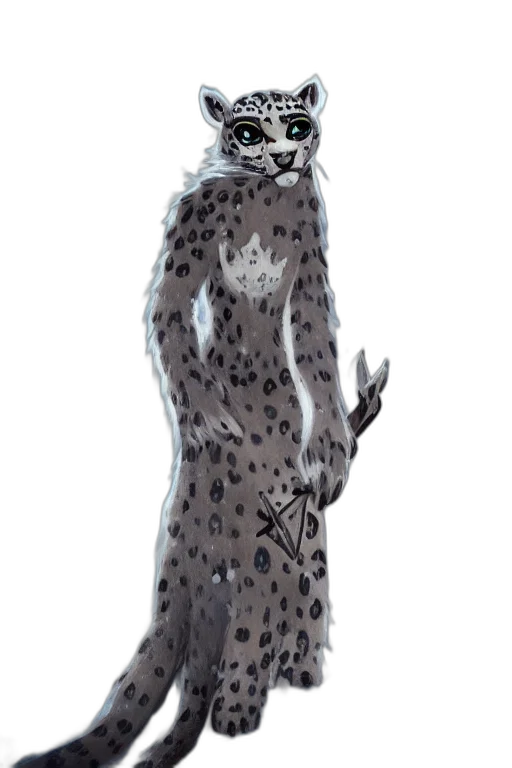 dress, animal, staff, creature, concept art, fantasy art, cartoon, 3d render transparent PNG cut-out