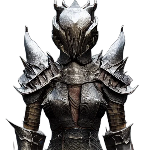 mask, sword, weapon, dragon, concept art, fantasy art, 3d render, comic book art transparent PNG cut-out