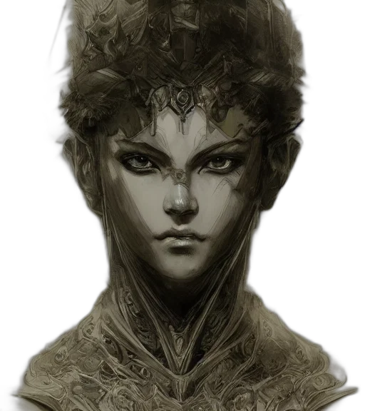 face, mask, crown, dragon transparent PNG cut-out