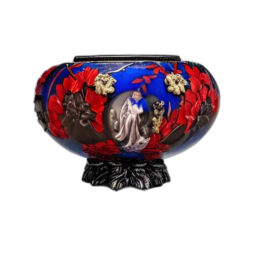 jewelry, crown, hat, mask, photorealistic, red, white, blue transparent PNG cut-out