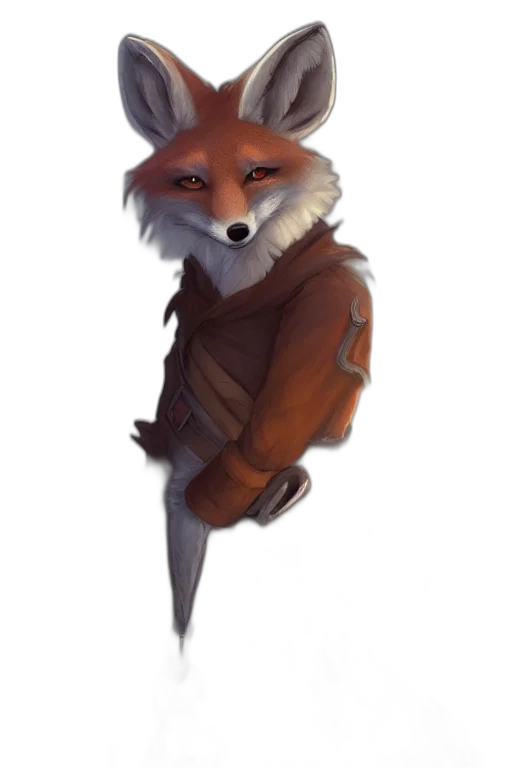 staff, jacket, animal, creature, concept art, fantasy art, watercolor, pixel art transparent PNG cut-out