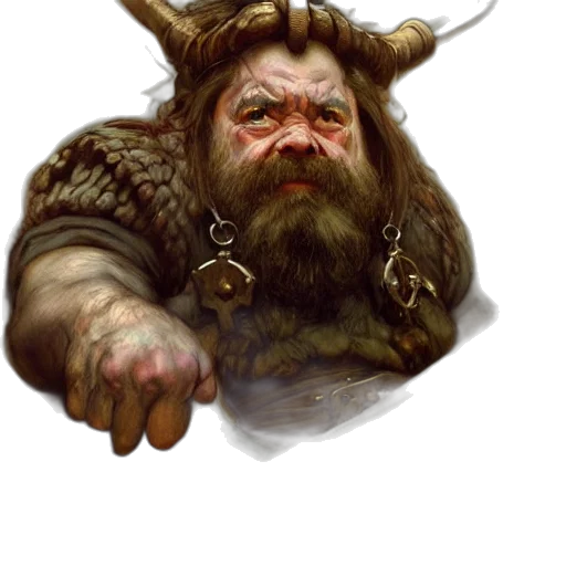 creature, dragon, staff, face transparent PNG cut-out