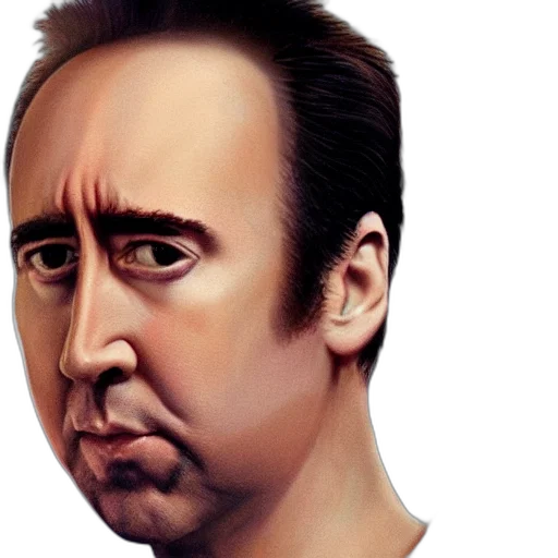 face, mask, hair, photorealistic transparent PNG cut-out
