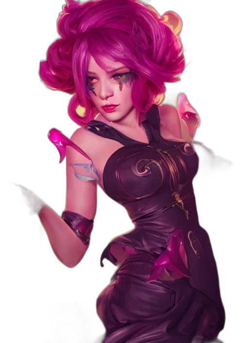 dress, concept art, fantasy art, cyberpunk transparent PNG cut-out