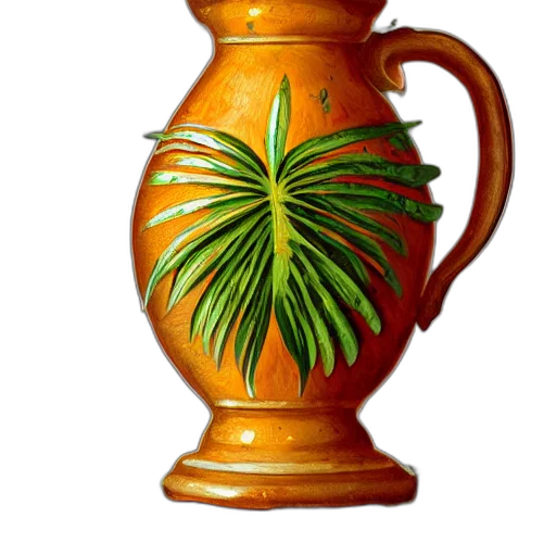 crown, bottle, staff, flower transparent PNG cut-out