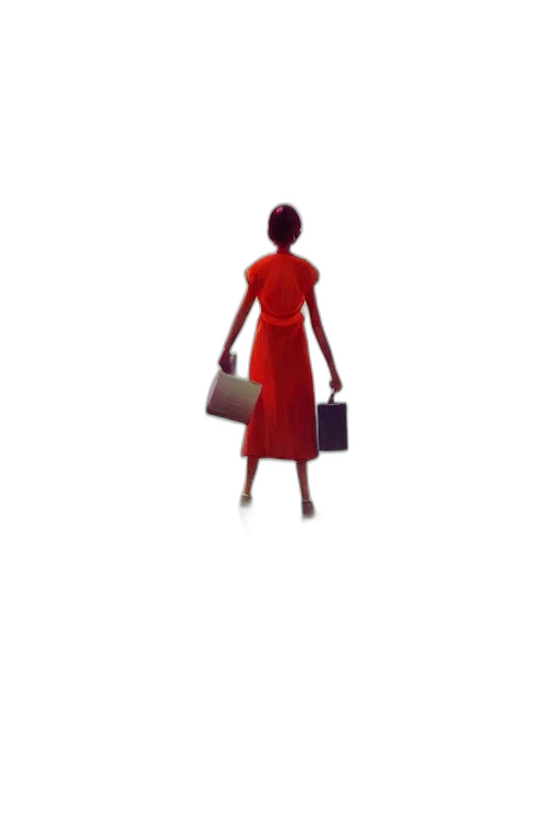dress, staff, jewelry, concept art, 3d render, pixel art, photorealistic, red transparent PNG cut-out
