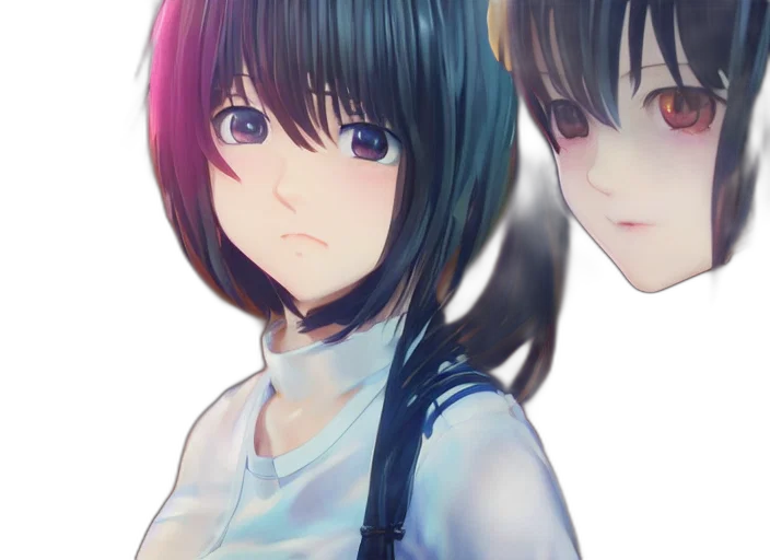 face, robot, staff, anime transparent PNG cut-out