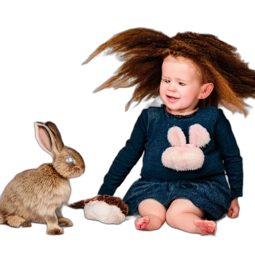 hair, animal, creature, photorealistic transparent PNG cut-out